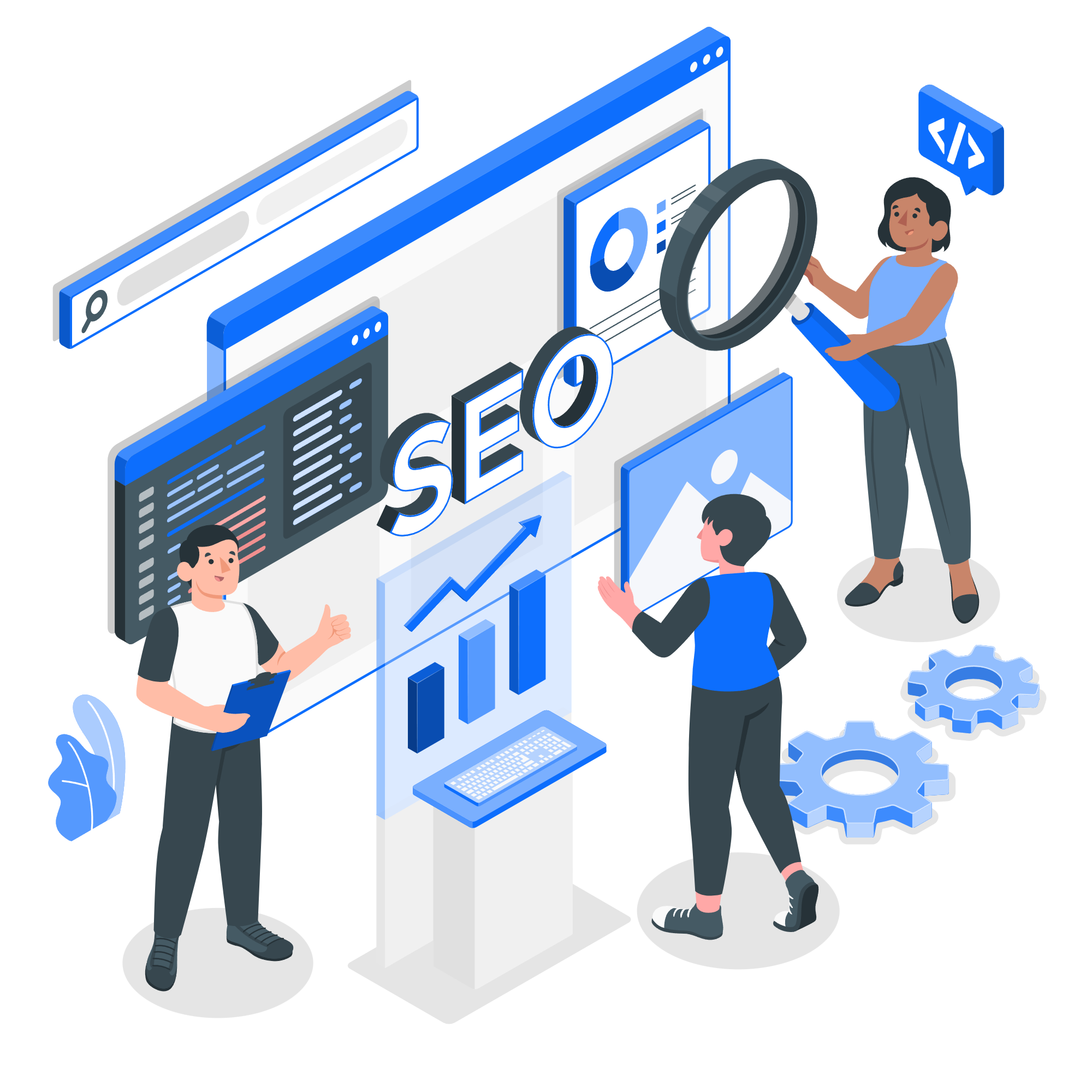 SEO analytics team-amico